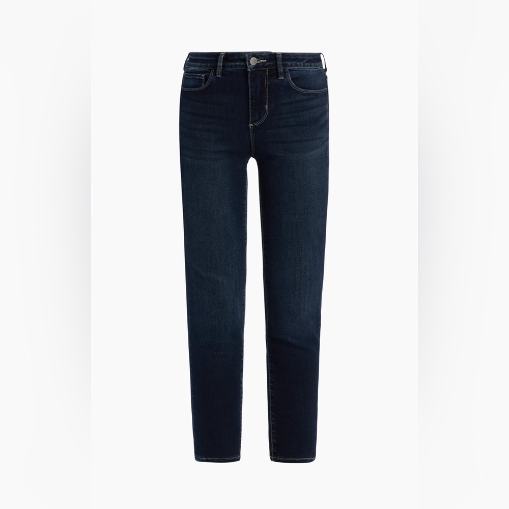 L'AGENCE Dark Indigo Straight Leg Jeans